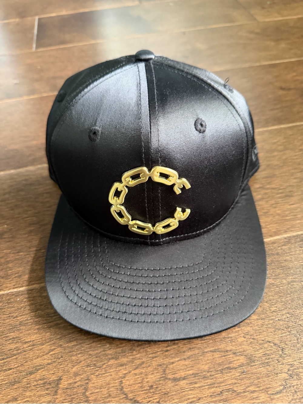 New Era Black Strapback Cap with Crooks & Castles Patch